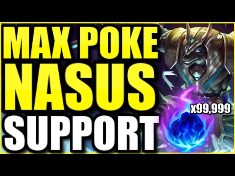 I did the most damage as MAXIMUM POKE NASUS SUPPORT.... how is this full AP build so strong?! 🤣
