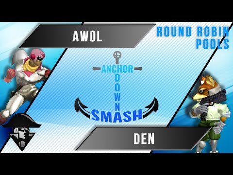 ADS 8 - Melee Singles - AWOL (Captain Falcon) VS Den (Fox) - Round Robin Pools