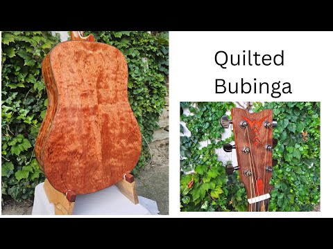 Wilhelm Guitars Quilted Bubinga Handmade Dreadnought Acoustic Guitar image 15