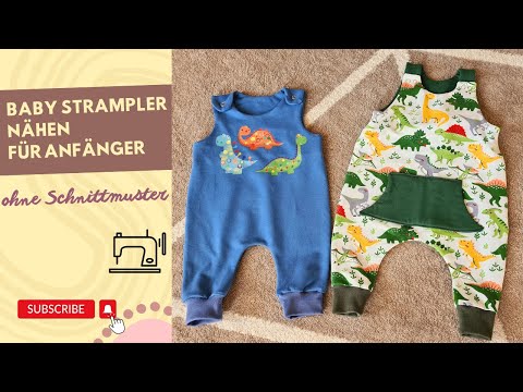 Strampler nähen OHNE Schnittmuster ✂ nähen für Anfänger