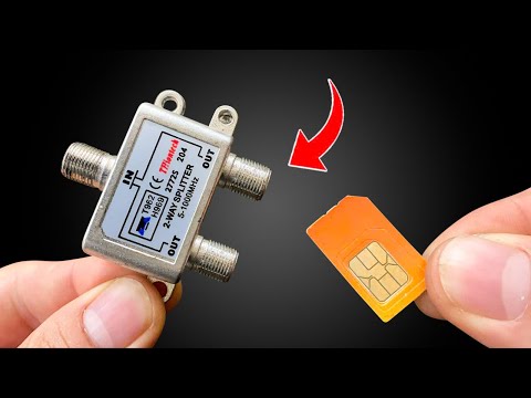 Put The SIM Card in The TV Cable Splitter! What Happens Will Shock