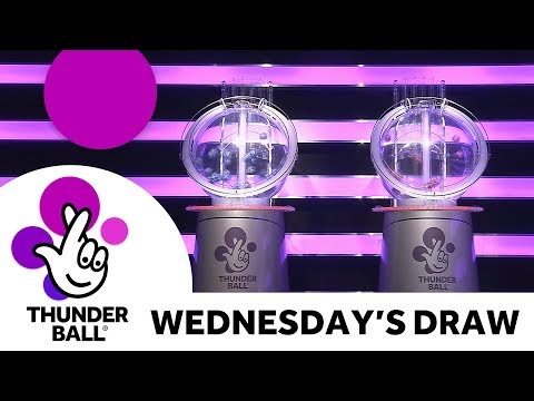 The National Lottery ‘Thunderball’ draw results from Wednesday 21st March 2018