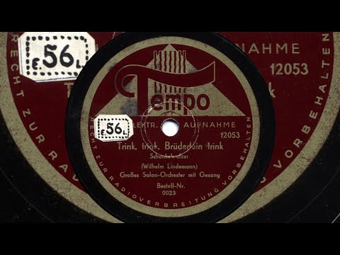 Géza Komor: Trink, trink, Brüderlein trink (Tri-Ergon-Ensemble, 1928)