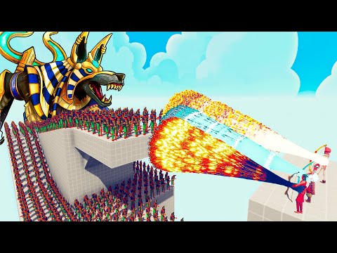100x ANUBIS + 2x GIANT vs 3x EVERY GOD - Totally Accurate Battle Simulator TABS