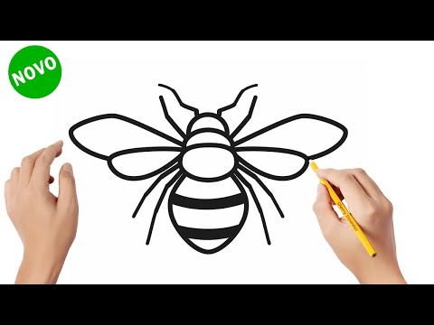 Como desenhar uma abelha