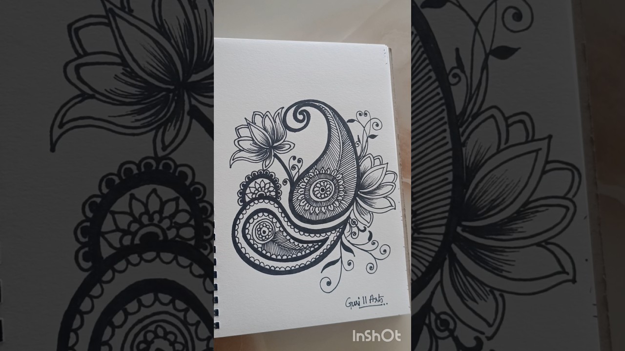 let's learn easy paisley designs#new#artwork#viral#hack