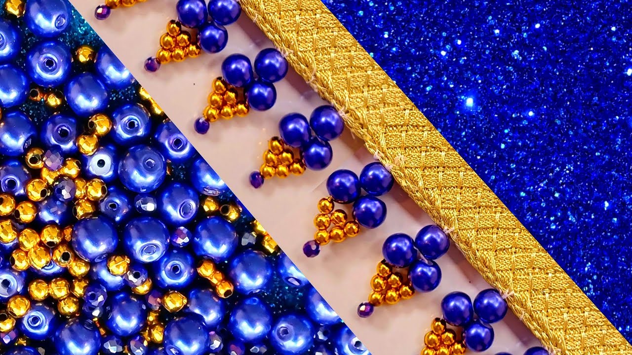 A new design of fringe embroidery, using my own tricks and techniques.#DIY💙