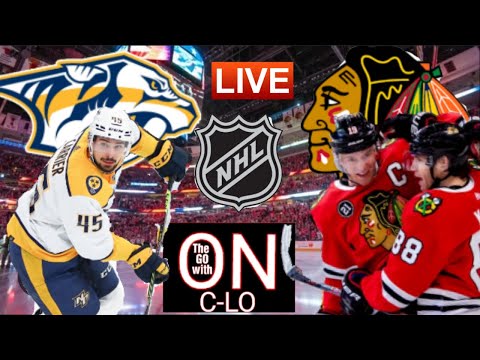 🔴LIVE NHL Hockey NASHVILLE PREDATORS vs CHICAGO BLACKHAWKS. Play by Play. Watch Party.