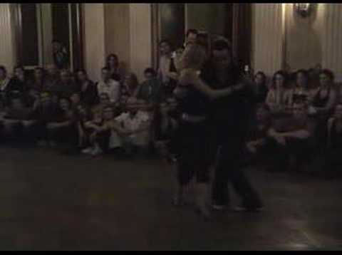  Mariano Frumboli  and  Eugenia Parilla  are  dancing  to  the  vals  "  La Tapera  "
