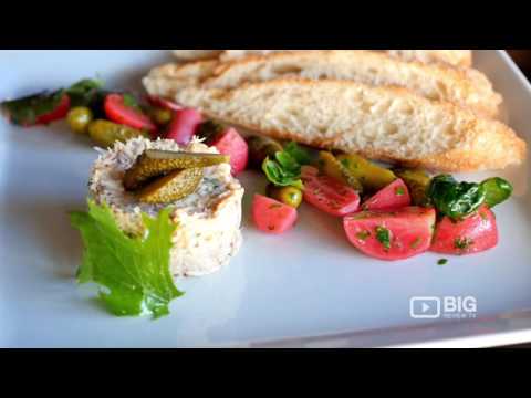 La Brasserie German Restaurant em Vancouver BC servindo hambúrguer e cerveja