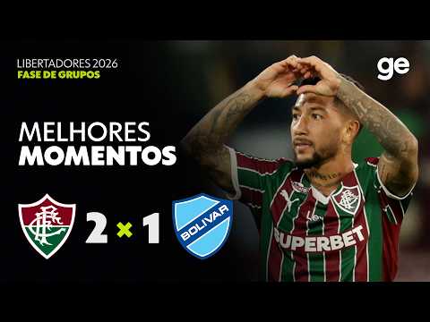 Gols e lances de Fluminense x Bolívar
