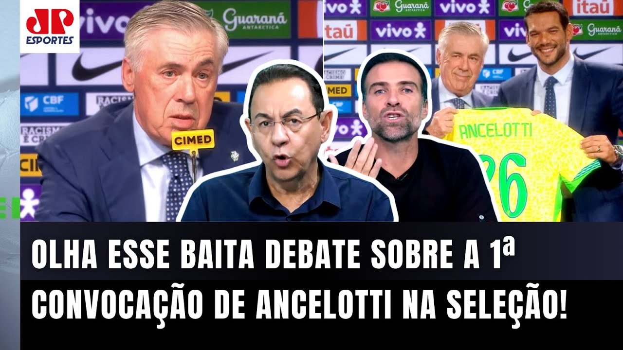 "Isso é MENTIRA PRA ENGANAR OTÁRIO!!! O Ancelotti..." OLHA ESSE DEBATE | CONVOCAÇÃO DA SELEÇÃO!