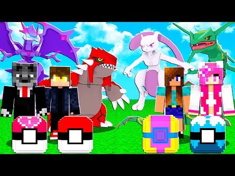 ENFRENTE AS NOVAS MENINAS MESTRE POKEMON COM LUCKY PIXELMON - MINECRAFT