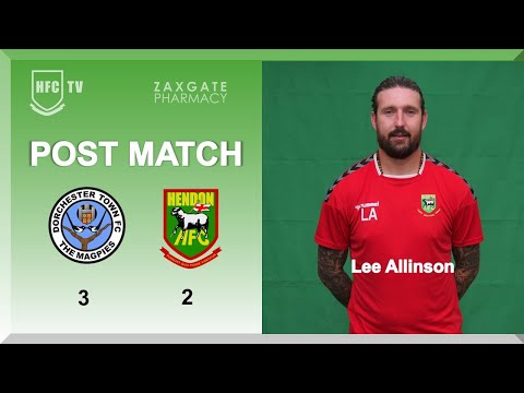 Lee Allinson post match v DORCHESTER TOWN - 15 April 2023