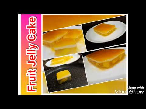 Fruit Jelly Cake|| Agar Agar Jelly Fruit Cake|| Fruit Cake