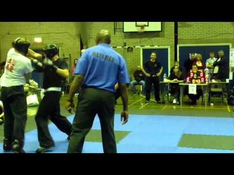 Dave Forknall winning the final of 'Mens over 79kg' in the BKFA national championships 2011