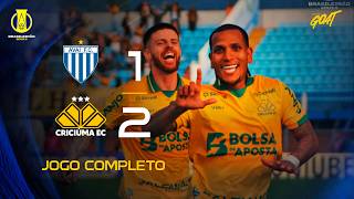 AVAÍ X CRICIÚMA | JOGO COMPLETO | BRASILEIRÃO SÉRIE B