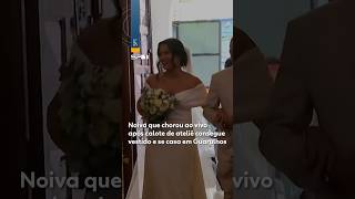 Noiva que chorou ao vivo após calote de ateliê consegue vestido e se c