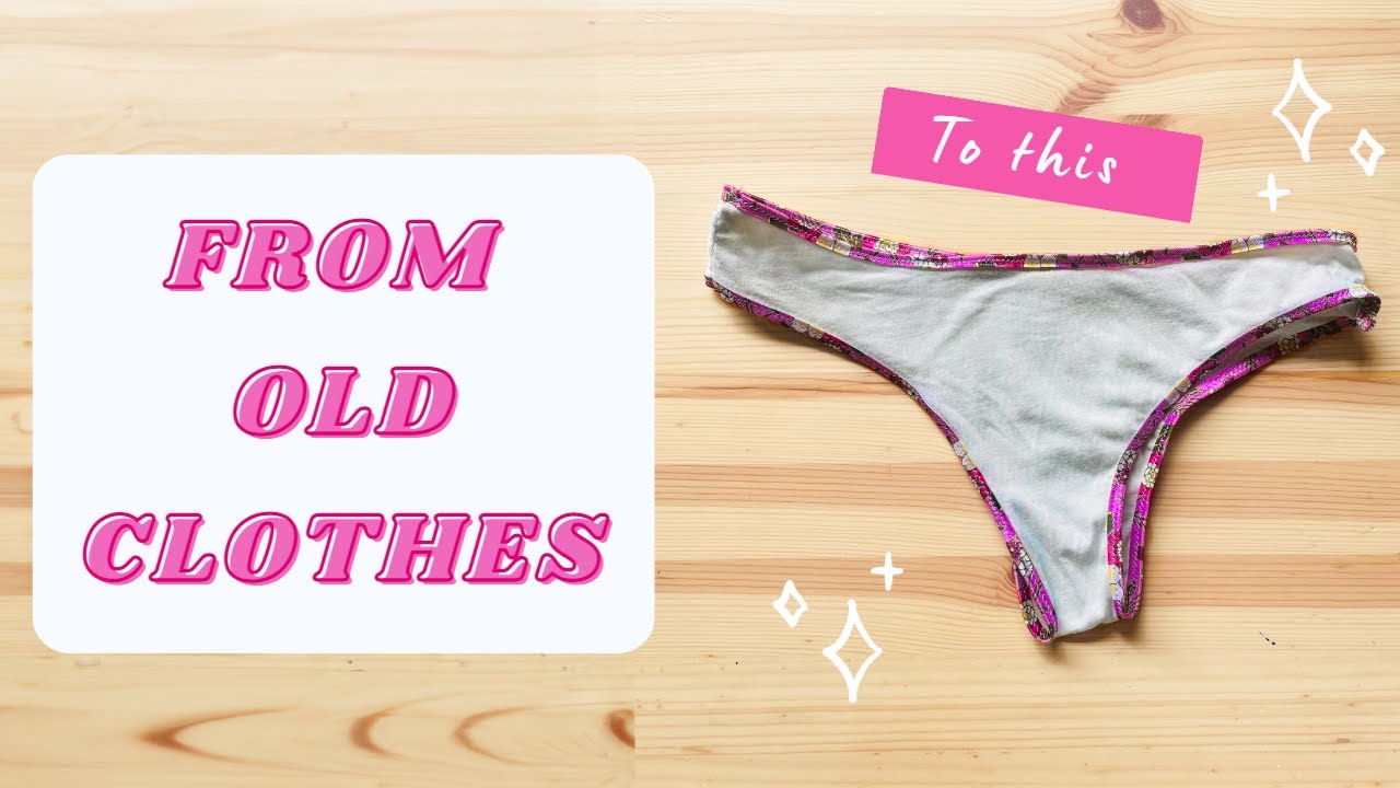 DIY panties made from an old cotton t-shirt