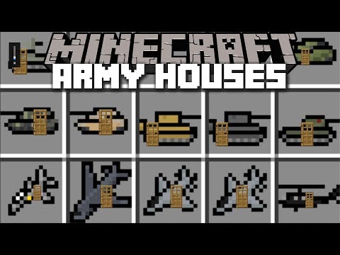 MC Naveed - Minecraft - Minecraft ARMY HOUSE MOD / SPAWN MILITARY HOUSES AND LIVE IN THEM !! Minecraft