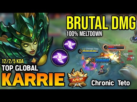 KARRIE BEST BUILD 2022 | TOP GLOBAL KARRIE GAMEPLAY | MOBILE LEGENDS✓
