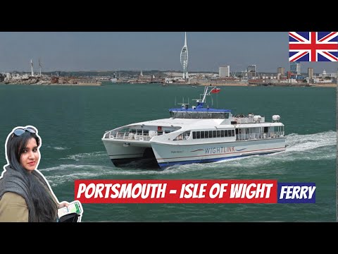 Portsmouth to Isle of Wight Ferry Crossing | Travel Guide | 4K - Ep 15