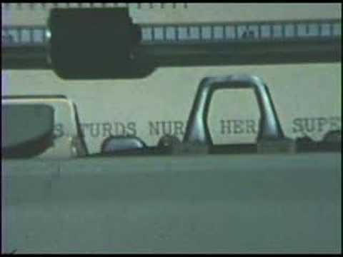 Words on a typewriter dance 1974 Ottawa
