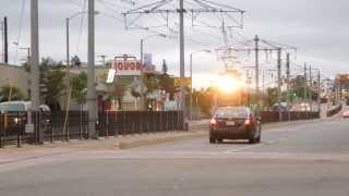 preview picture of video 'Los Angeles Metro Gold Lines Tramcar arrival Atlantic Station'