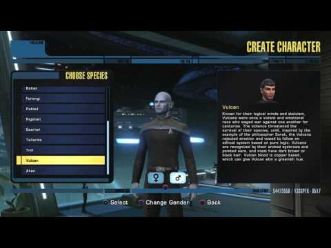 Star Trek Online Character Creation PS4