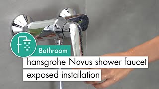 hansgrohe Novus egykaros zuhanycsaptelep falsíkon kívüli szereléshez