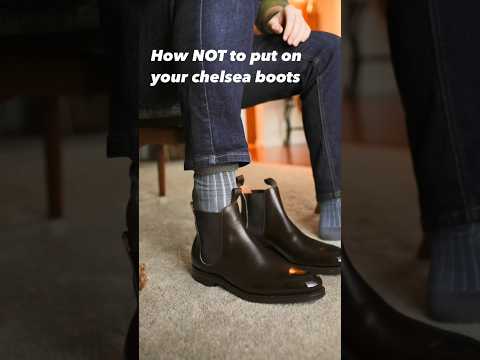 Right way to wear Chelsea boots. #mensfashiontips #mensfashion #chelseaboots