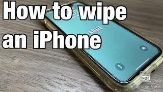 How to wipe or reset your iPhone for resale.