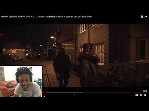 AMERICAN REACTS TO UK DRILL MUSIC PART 4 - Harlem Spartans - Call Me A Spartan