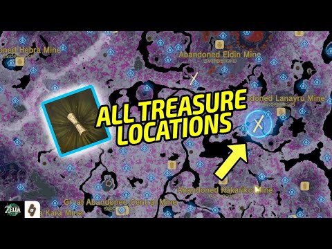 ALL Old Map Treasure Locations in the Underground in Tears of the Kingdom