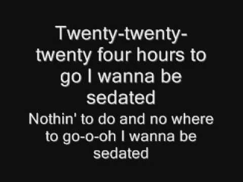 Ramones- I Wanna Be Sedated lyrics