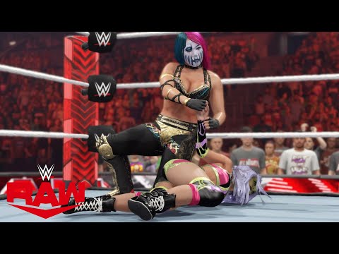 WWE 2K23 RAW 2 ON 1 HANDICAP MATCH - ASUKA VS CANDICE LeRAE & MICHIN