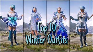 EP224: Top 10 Winter Outfits 🧊 on Pubg Mobile �