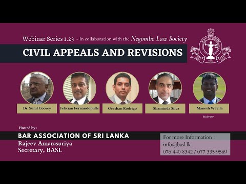 BASL Webinar 1.23: Civil Appeals and Revisions