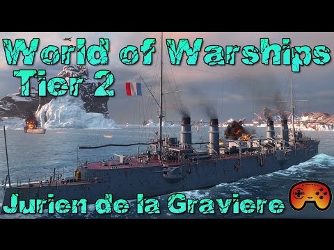 Jurien de la Graviere angespielt - Tier 2 der französischen Kreuzer - World of Warships - Gameplay