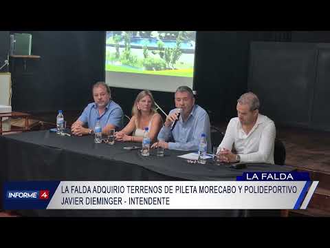 LA FALDA ADQUIRIO TERRENOS DE PILETA MORECABO Y POLIDEPORTIVO