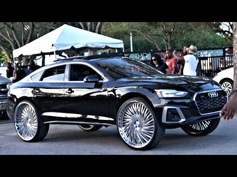 Donk Day 2025 Car Show Miami Florida: Big Rims, Donks, Amazing Cars Part 2/2