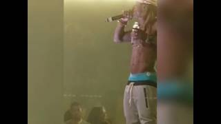 Lil Wayne on stage in Vegas