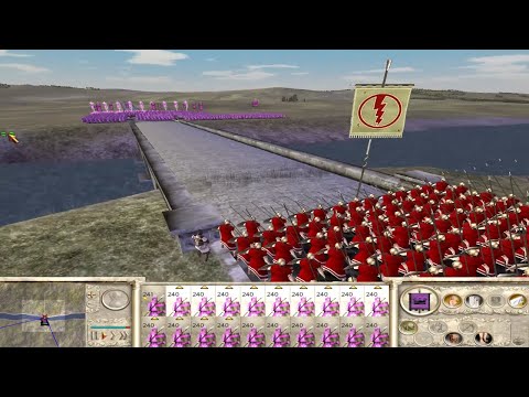 Can Eastern Infantry army get across a bridge guarded by Spartan Hoplites?