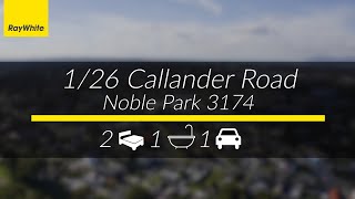 1/26 Callander Road, NOBLE PARK, VIC 3174
