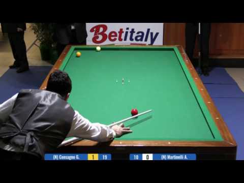 G.CONSAGNO vs A.MARTINELLI - 3^PROVA BILIARDO BTP 2017 RHO