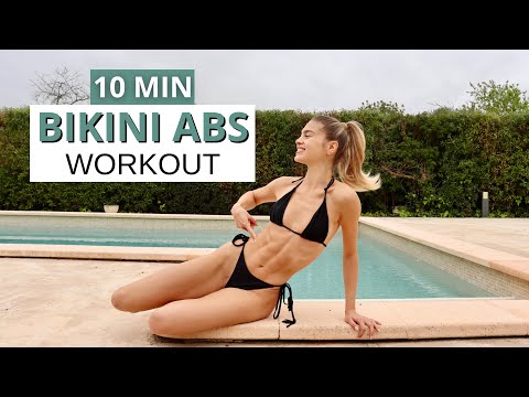 10 MIN BIKINI ABS WORKOUT for a Toned & Flat Stomach | 7 Day Challenge