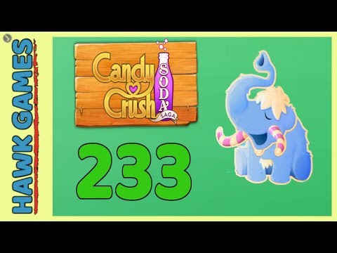 Candy Crush Soda Saga Level 233 (Frosting mode) - 3 Stars Walkthrough, No Boosters