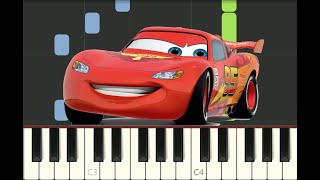piano tutorial &quot;REAL GONE&quot; Cars, Pixar, Disney, 2006, Sheryl Crow, with free sheet music