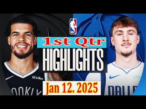 Dallas Mavericks vs Brooklyn Nets 1st Qtr Jan 12. 2025 Highlights | NBA