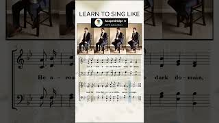 CHRIST AROSE! Learn to sing like ACAPELDRIDGE #shorts #hymns #hearose